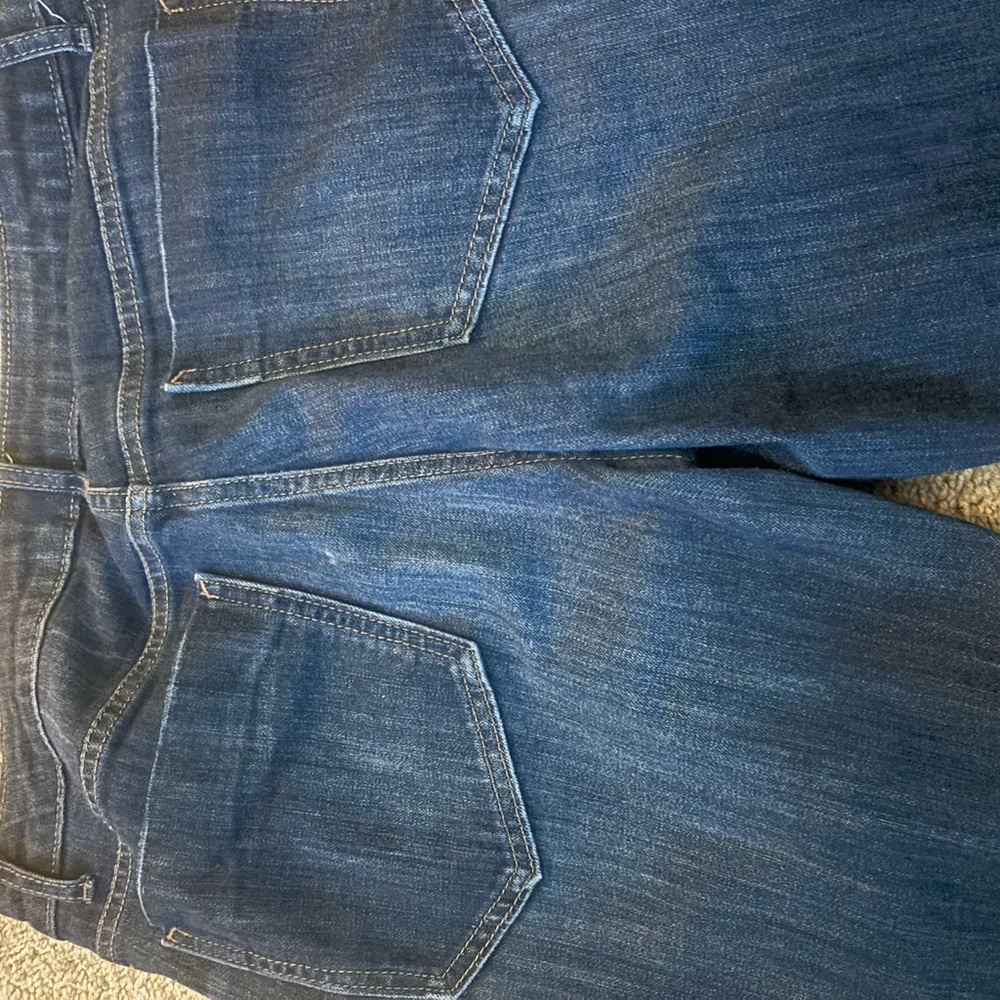 Simply Vera Vera Wang Dark Blue Straight Leg Jeans 36.5 inches long